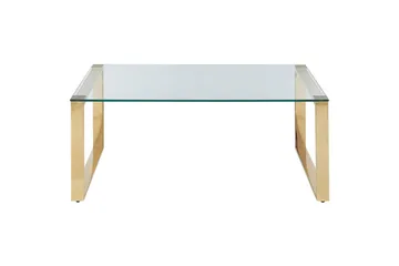 Soffbord Beliani Tilon Guld/transparent GOLD||Transparent - Møbler - Bord - Sofabord