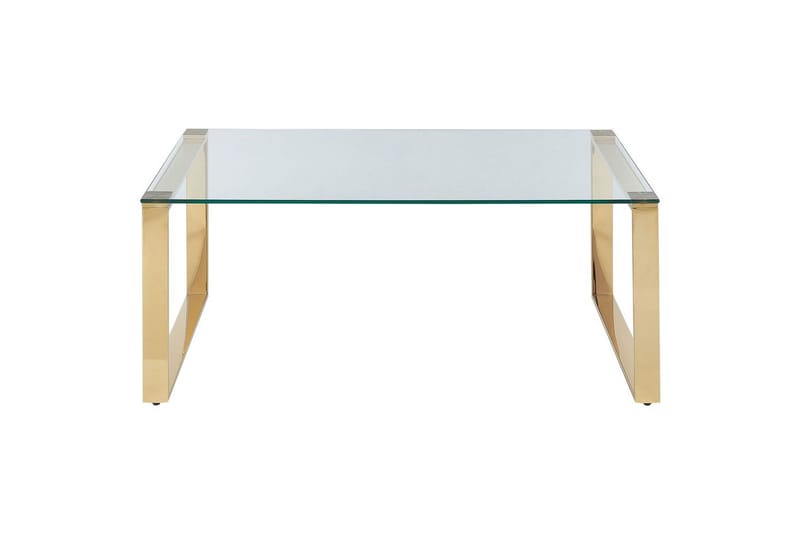 Soffbord Beliani Tilon Guld/transparent GOLD||Transparent - Møbler - Bord - Sofabord