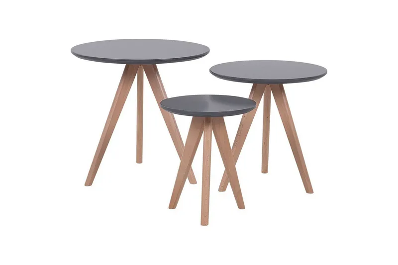 Soffbord Beliani Vegas Grey||Light wood