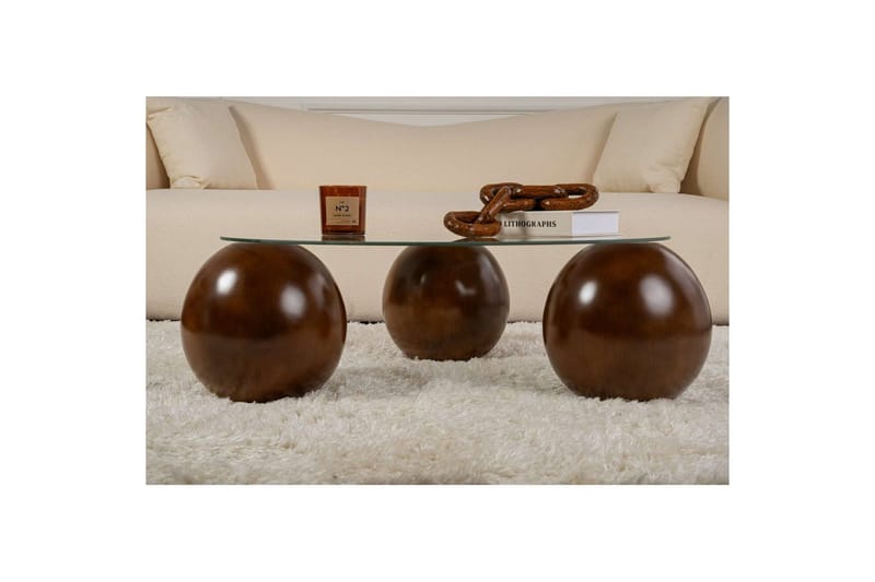 Soffbord Nordure Sibas Soffbord 85 cm Brun - Møbler - Bord - Sofabord