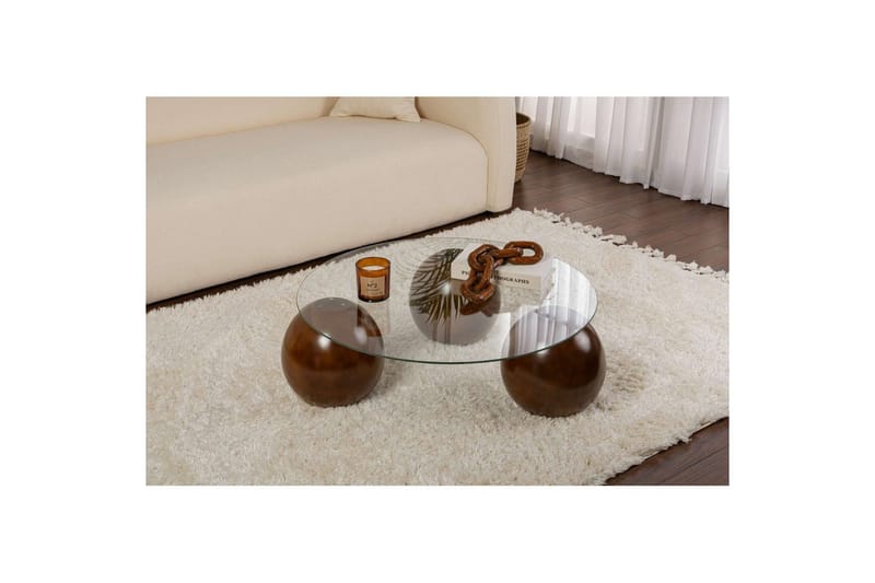 Soffbord Nordure Sibas Soffbord 85 cm Brun - Møbler - Bord - Sofabord