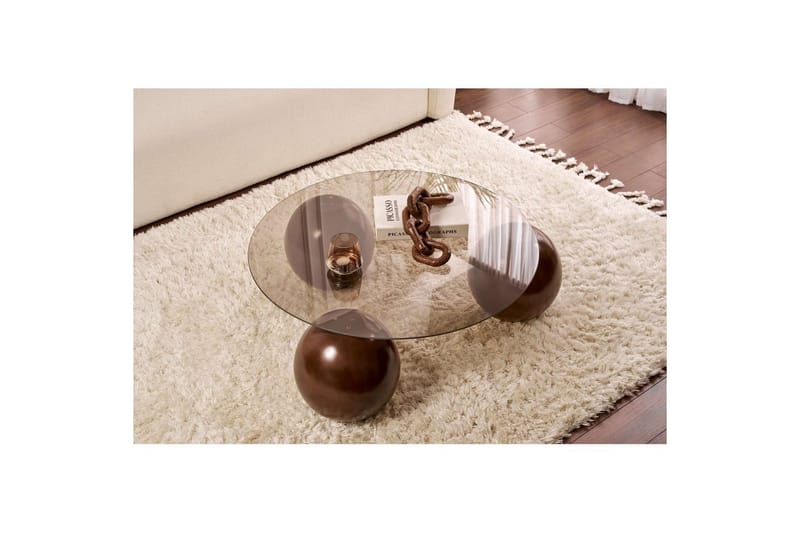 Soffbord Nordure Sibas Soffbord 85 cm Brun - Møbler - Bord - Sofabord