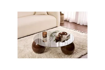 Soffbord Nordure Sibas Soffbord 85 cm Mörkbrun - Møbler - Bord - Sofabord