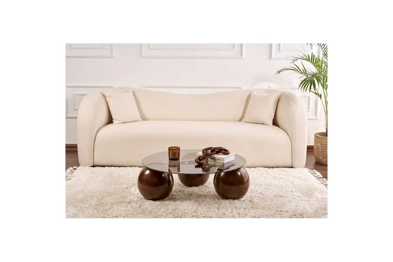 Soffbord Nordure Sibas Soffbord 85 cm Mörkbrun - Møbler - Bord - Sofabord