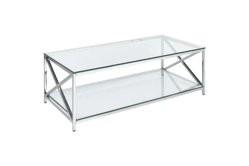 Soffbord Silver, Transparent