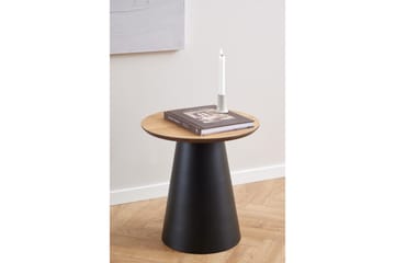 Soli Ø45 cm Rundt Sofabord i Lyst Tre - Brun - Møbler - Bord - Sofabord