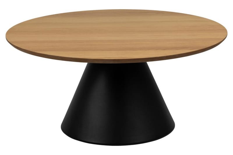 Soli Ø85 cm Rundt Sofabord i Malt Tre - Brun - Møbler - Bord - Sofabord
