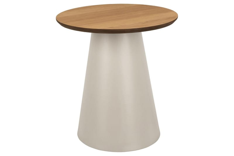 Soli 45 cm Rundt Sofabord i Lyst Tre, Brun