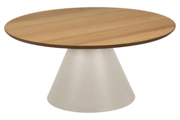 Soli 85 cm Rundt Sofabord i Lyst Tre - Brun - Møbler - Bord - Sofabord