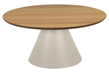 Soli 85 cm Rundt Sofabord i Lyst Tre - Brun - Møbler - Bord - Sofabord