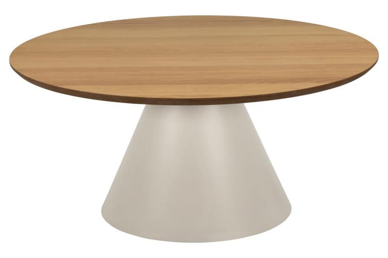 Soli 85 cm Rundt Sofabord i Lyst Tre - Brun - Møbler - Bord - Sofabord