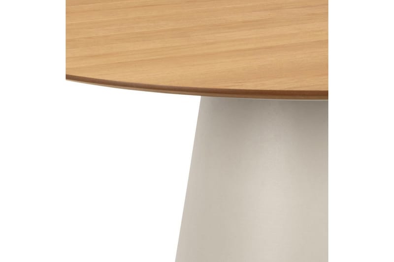 Soli Rundt Spisebord 120 cm med Eik- og Metalllook - Brun - Møbler - Bord - Spisebord & kjøkkenbord