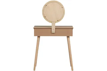Soof Sminkebord med Speil og Oppbevaring i Tre - Trefarget - Møbler - Bord - Sminkebord & toalettbord