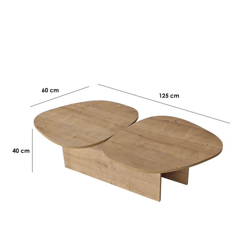 Sovranor sofabord 125 cm - Safir Eik - Møbler - Bord - Sofabord