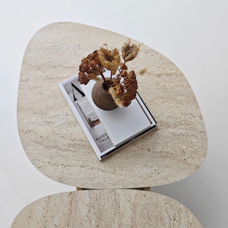 Sovranor sofabord 125 cm - Travertin - Møbler - Bord - Sofabord