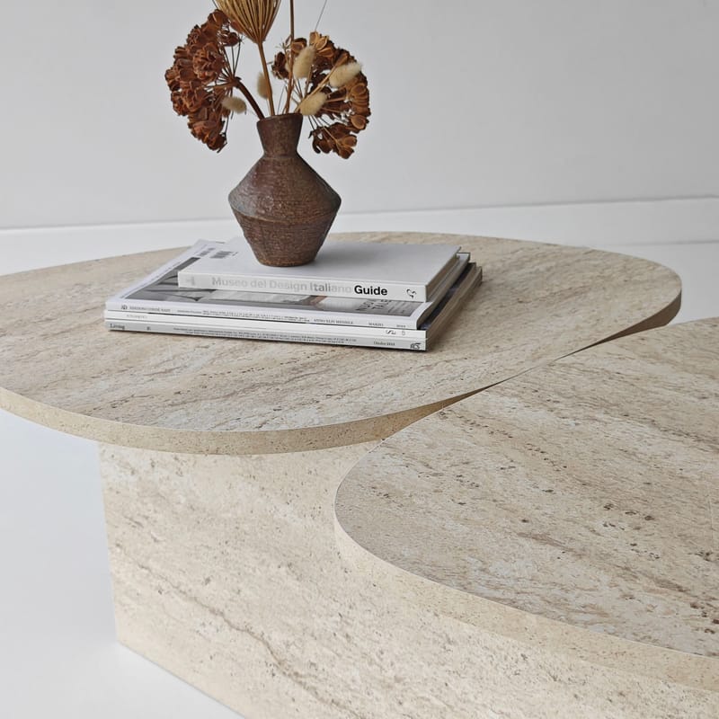 Sovranor sofabord 125 cm - Travertin - Møbler - Bord - Sofabord