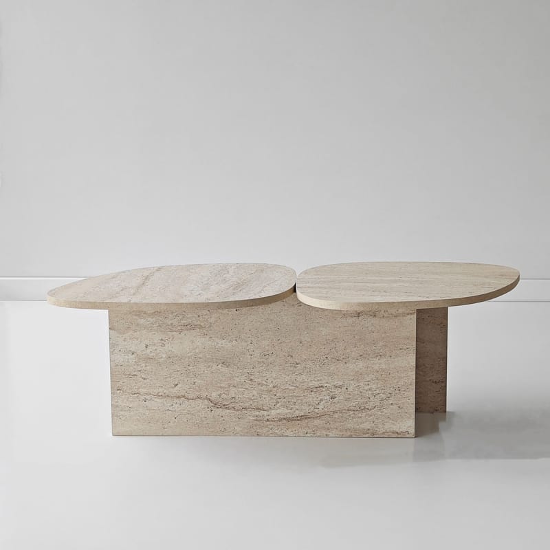 Sovranor sofabord 125 cm - Travertin - Møbler - Bord - Sofabord