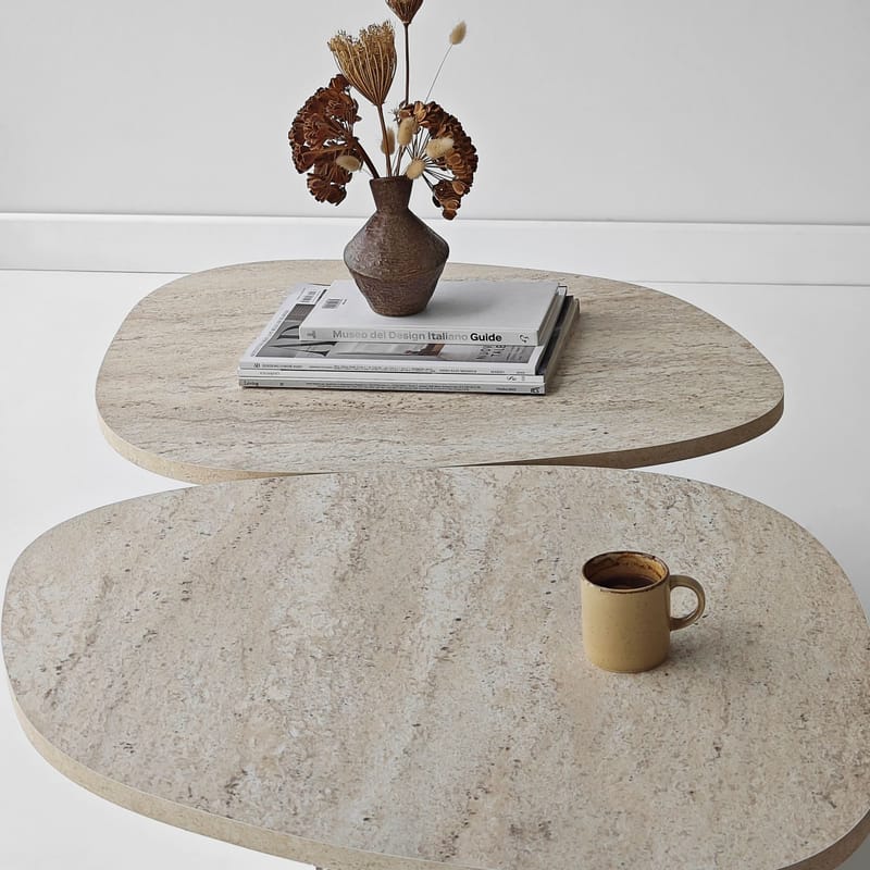 Sovranor sofabord 125 cm - Travertin - Møbler - Bord - Sofabord