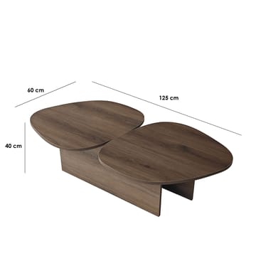 Sovranor sofabord 125 cm - Valnøtt - M øbler - Bord - Sofabord