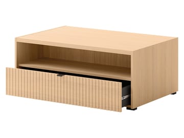 Sovren 100 cm Rektangulært Sofabord med Skuffer i Tre - Beige - Møbler - Bord - Sofabord