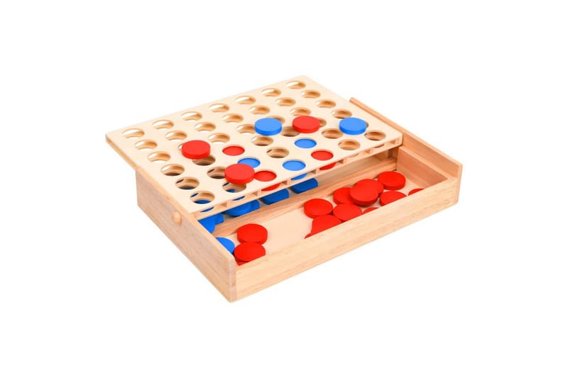 4 på rad spill 24x15x4 cm heltre - Møbler - Bord - Spillebord - Brettspillbord