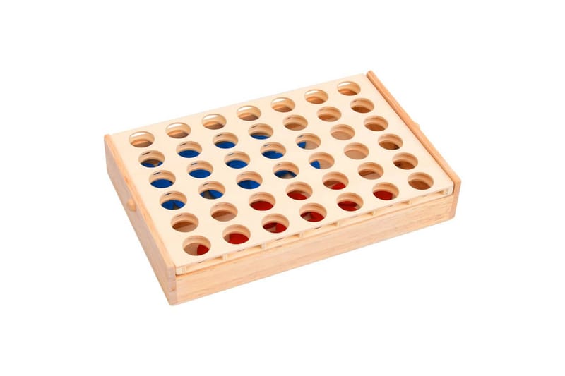 4 på rad spill 24x15x4 cm heltre - Møbler - Bord - Spillebord - Brettspillbord