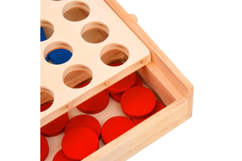 4 på rad spill 24x15x4 cm heltre - Møbler - Bord - Spillebord - Brettspillbord