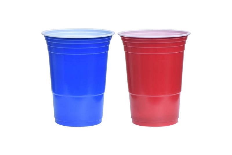 Ølpongsett 0,5 L plast - Møbler - Bord - Spillebord - Beer pong bord