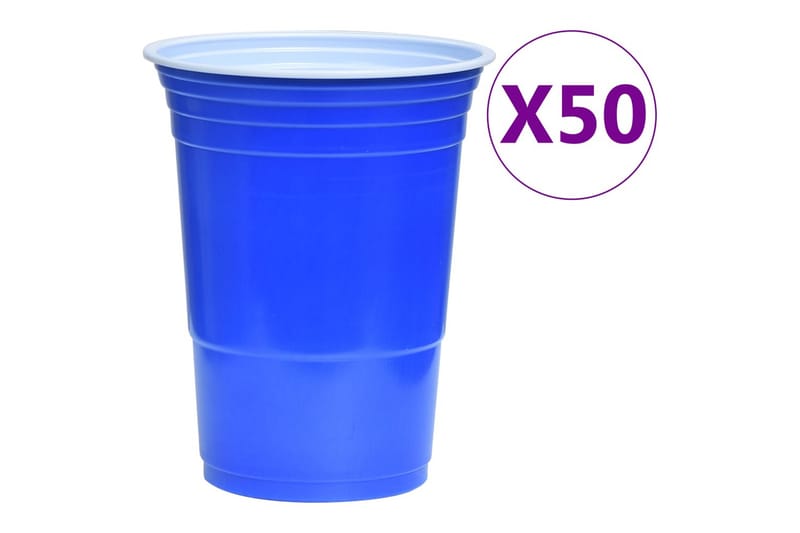 Ølpongsett 0,5 L plast - Møbler - Bord - Spillebord - Beer pong bord