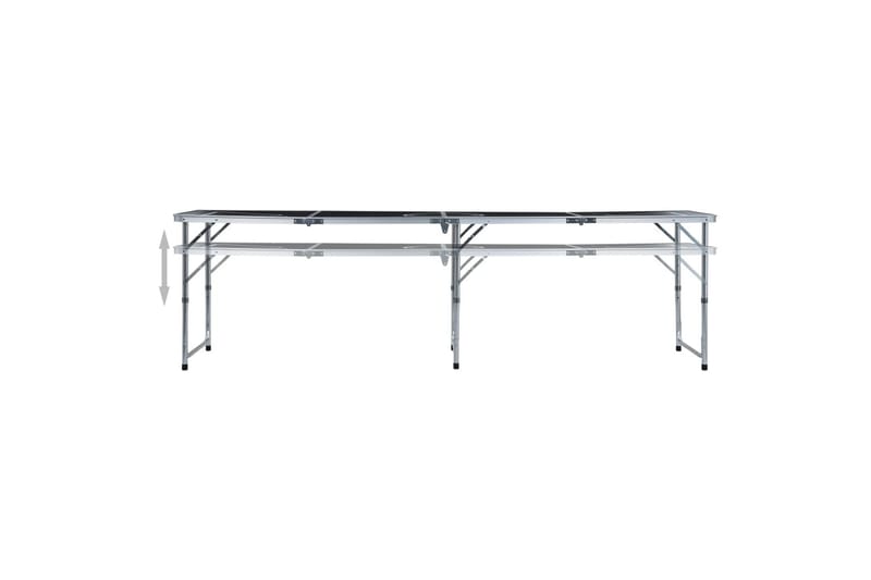 Foldbart ølpongbord 240 cm svart - Møbler - Bord - Spillebord - Beer pong bord