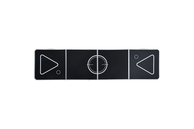 Foldbart ølpongbord 240 cm svart - Møbler - Bord - Spillebord - Beer pong bord