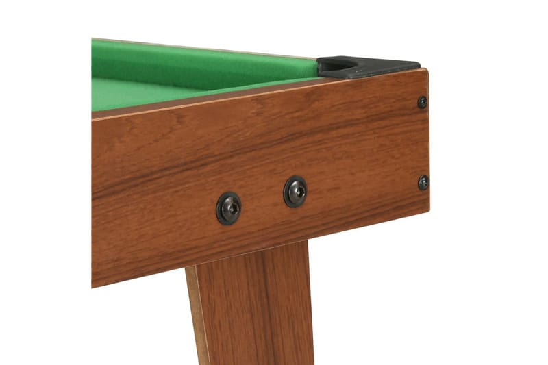 Biljardbord mini 92x52x19 cm brun og grønn - Brun - Møbler - Bord - Spillebord - Biljardbord