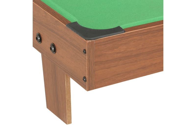 Biljardbord mini 92x52x19 cm brun og grønn - Brun - Møbler - Bord - Spillebord - Biljardbord