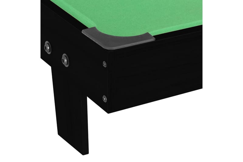 Biljardbord mini 92x52x19 cm svart og grønn - Svart - Biljardbord
