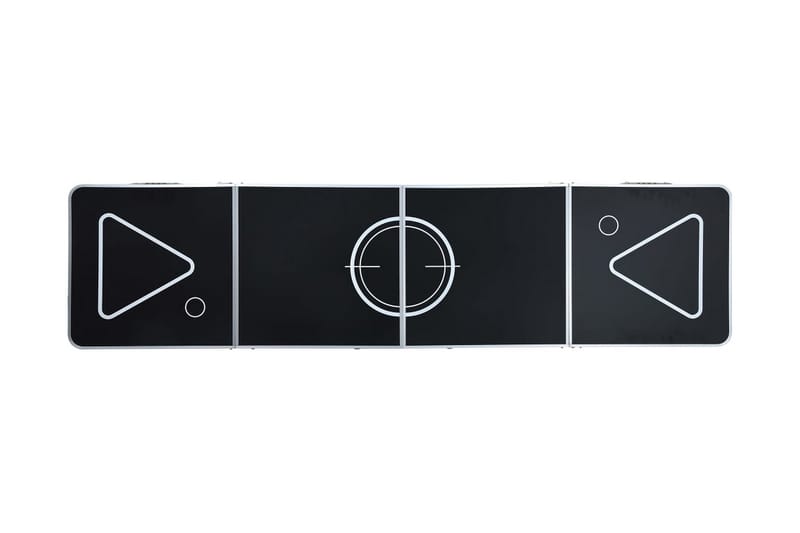 Sammenleggbart ølpongbord med kopper og baller 240 cm - Flerfarget - Møbler - Bord - Spillebord - Bordtennisbord