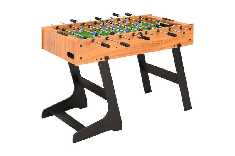 Sammenleggbart fotballbord 121x61x80 cm lys brun - Brun - Møbler - Bord - Spillebord - Fotballbord