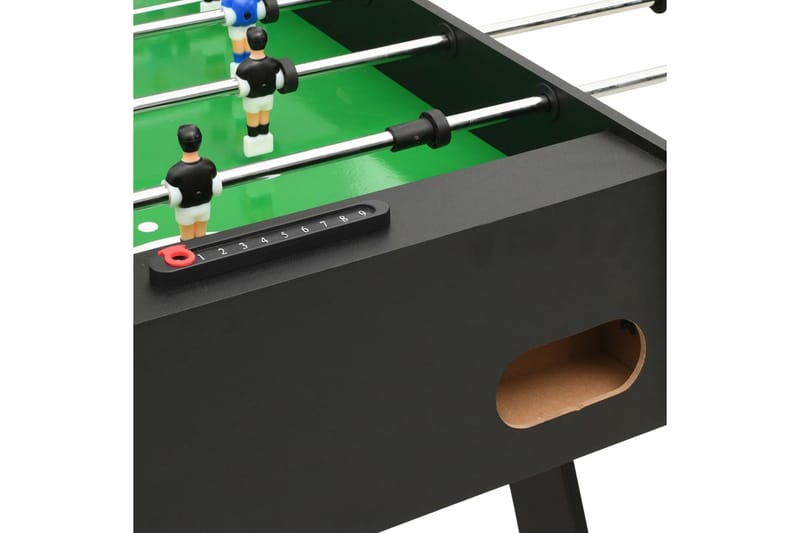Sammenleggbart fotballbord 121x61x80 cm svart - Svart - Møbler - Bord - Spillebord - Fotballbord