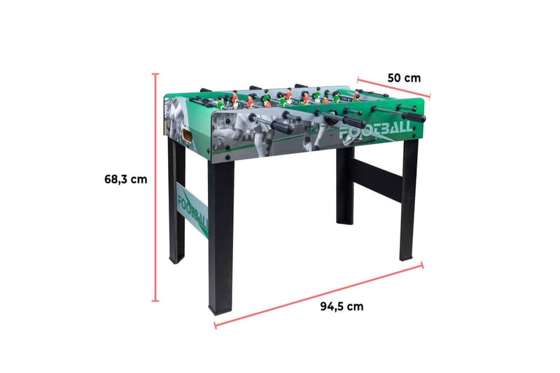 Spillebord Fotball - Svart|Grønn - Møbler - Bord - Spillebord - Fotballbord