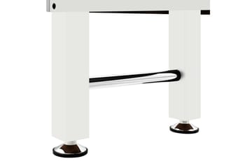 Fotballbord stål 60 kg 140x74,5x87,5 cm hvit - Møbler - Bord - Spillebord - Fotballbord