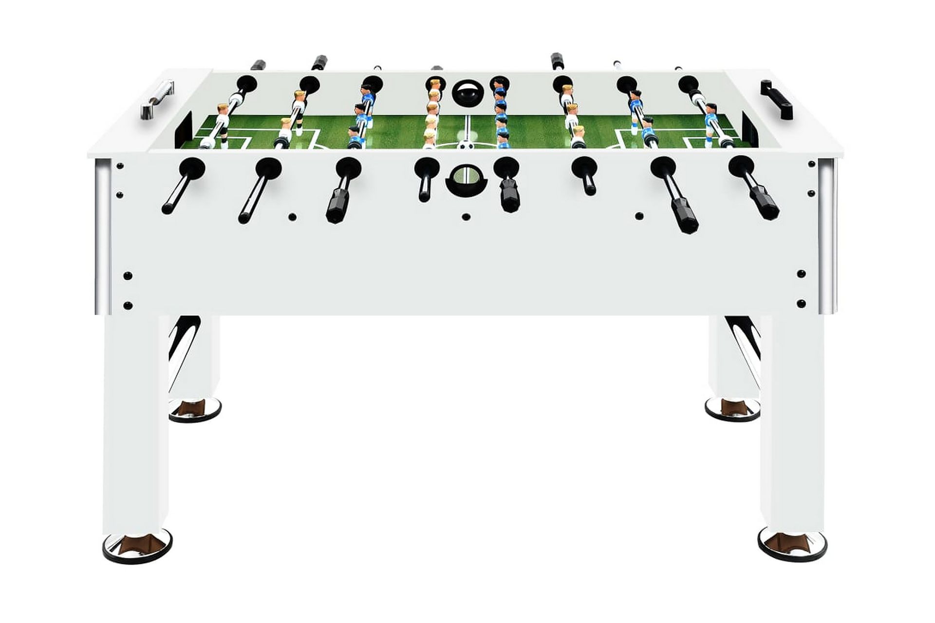 Fotballbord stål 60 kg 140x74,5x87,5 cm hvit - Møbler - Bord - Spillebord - Fotballbord