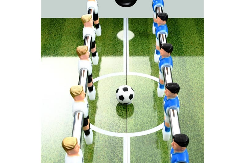 Fotballbord stål 60 kg 140x74,5x87,5 cm hvit - Møbler - Bord - Spillebord - Fotballbord