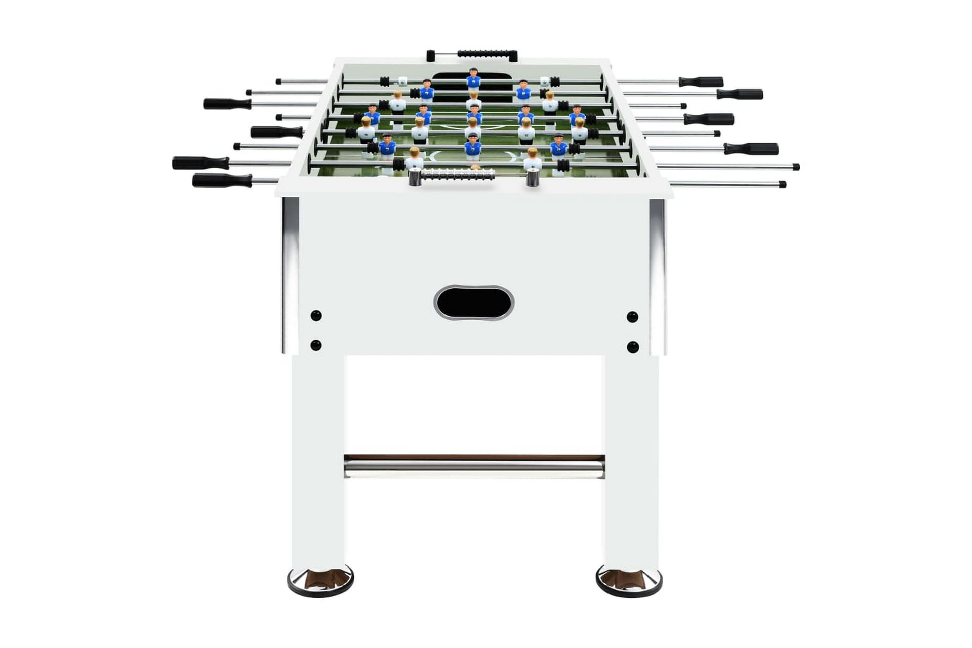 Fotballbord stål 60 kg 140x74,5x87,5 cm hvit - Møbler - Bord - Spillebord - Fotballbord