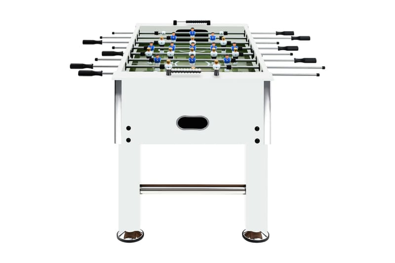 Fotballbord stål 60 kg 140x74,5x87,5 cm hvit - Møbler - Bord - Spillebord - Fotballbord
