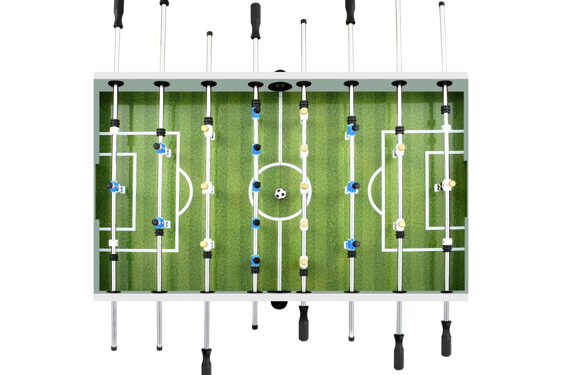 Fotballbord stål 60 kg 140x74,5x87,5 cm hvit - Møbler - Bord - Spillebord - Fotballbord