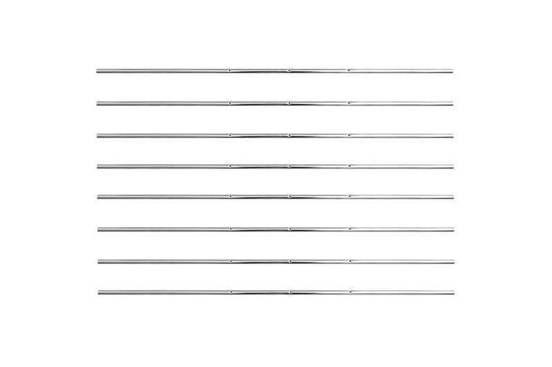 Fotballbordstenger 8 stk 15,9 mm - Silver - Møbler - Bord - Spillebord - Fotballbord