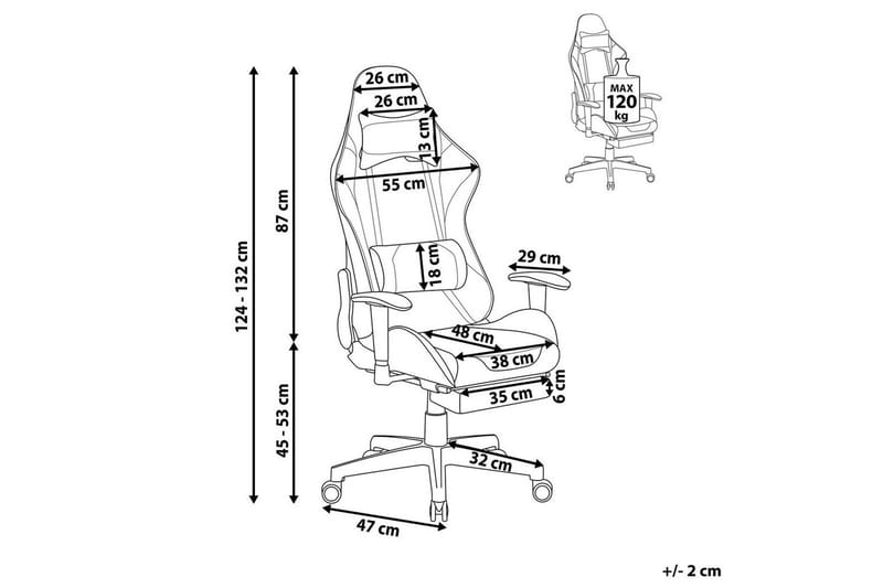 Gamingstol Victory Svart/Rosa - Svart/Rosa - Møbler - Bord - Spillebord - Pokerbord