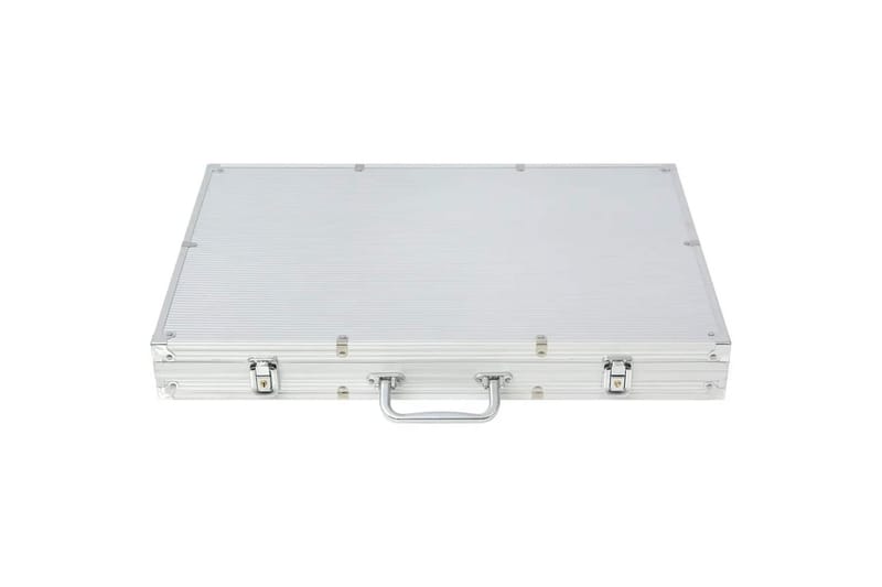Pokersett med 1000 laser-sjetonger aluminium - Møbler - Bord - Spillebord - Pokerbord