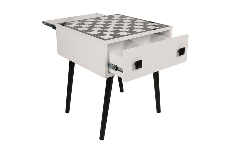 Marilla sjakkbrett 50 cm - Hvit / Svart - Møbler - Bord - Spillebord - Sjakkbord