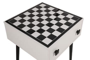 Marilla sjakkbrett 50 cm - Hvit / Svart - Møbler - Bord - Spillebord - Sjakkbord