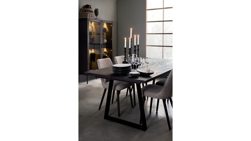 Spisebord Åsmark 240x100 cm - Mørkebrun - Møbler - Bord - Spisebord & kjøkkenbord